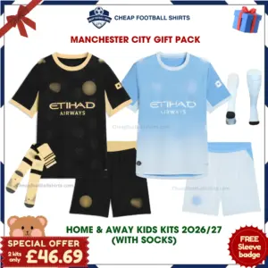 Manchester City 2026/27 Gift Pack - Home and Away Kids Cheap Football Kits - Overview