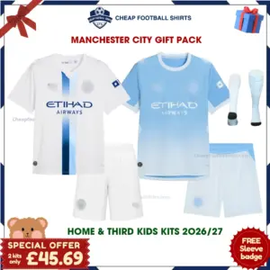 Manchester City 2026/27 Gift Pack - Home and Third Kids Cheap Football Kits - Overview