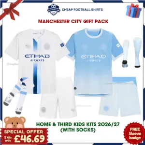 Manchester City 2026/27 Gift Pack - Home and Third Kids Cheap Football Kits - Overview