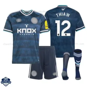 Newcastle United Away Kids Cheap Football Kit 2026/27 - THIAW 12 - Overview with socks