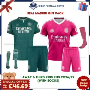 Real Madrid 2026/27 Gift Pack - Away and Third Kids Cheap Football Kits - Overview