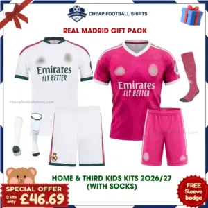 Real Madrid 2026/27 Gift Pack - Home and Third Kids Cheap Football Kits - Overview