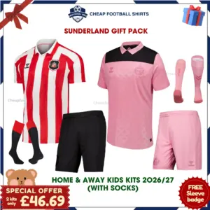 Sunderland AFC 2026/27 Gift Pack - Home and Away Kids Cheap Football Kits - Overview