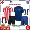 Sunderland AFC 2026/27 Gift Pack - Home and Third Kids Cheap Football Kits (With Socks) - Overview