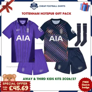 Tottenham Hotspur 2026/27 Gift Pack - Away and Third Kids Cheap Football Kits - Overview