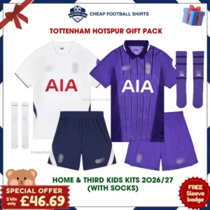 Tottenham Hotspur 2026/27 Gift Pack - Home and Third Kids Cheap Football Kits - Overview