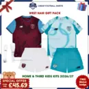 West Ham United 2026/27 Gift Pack - Home and Third Kids Cheap Football Kits - Overview