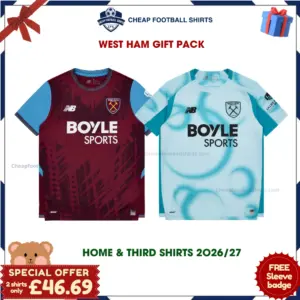 West Ham United 2026/27 Gift Pack – Home and Third Men Cheap Football Shirts - Overview