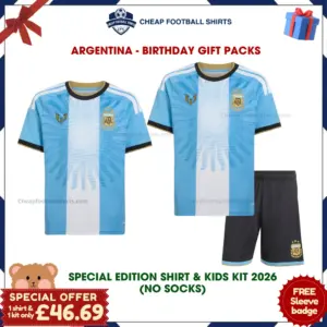 Argentina 2026 Gift Pack – Special Edition Dad Shirt and Son Kit - Overview