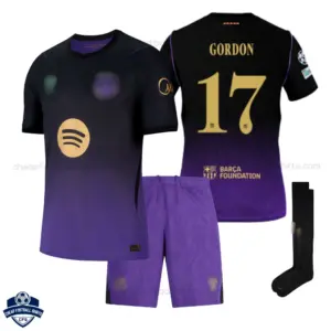 Barcelona GORDON 17 Away Kids Cheap Football Kit 2026/27 - Overview