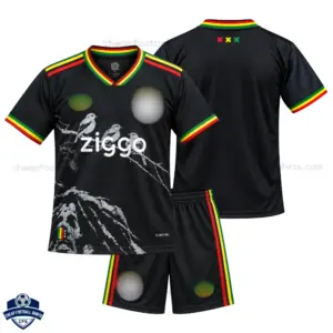 Ajax Black Training Kids Cheap Football Kit 2026/27 - Overview