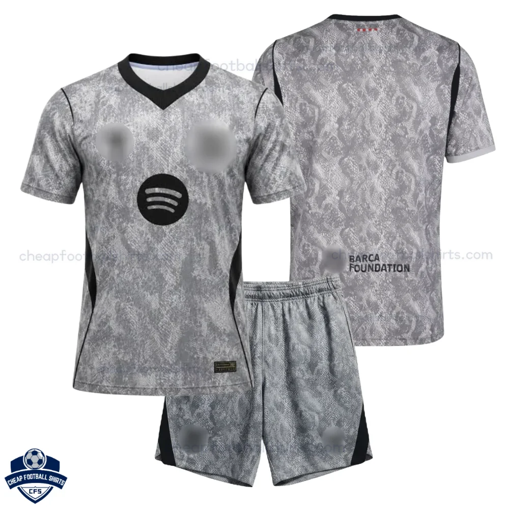 Barcelona Grey Goalkeeper Kids Cheap Football Kit 2026/27 - Overview