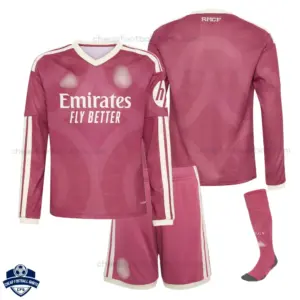 Real Madrid Third Kids Cheap Football Kit 2026/27 Long Sleeve - Overview