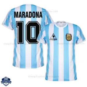 Retro Argentina MARADONA 10 Home Men Cheap Football Shirt 1986- overview