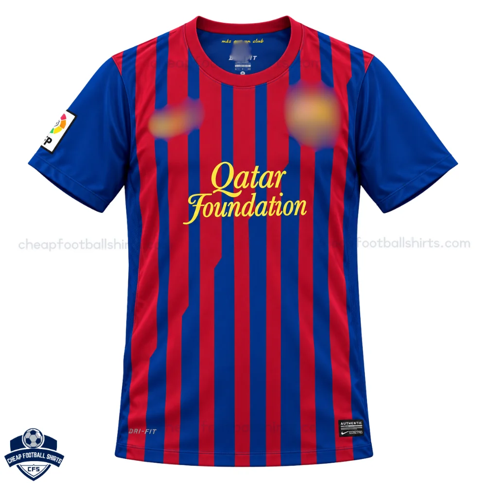 Retro Barcelona MESSI 10 Home Men Cheap Football Shirt 2011/12 - Front View