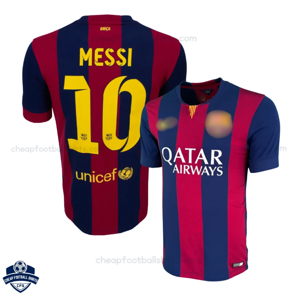 Retro Barcelona MESSI 10 Home Men Cheap Football Shirt 2014/15 - Overview