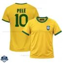 Retro Brazil PELÉ 10 Home Men Cheap Football Shirt 1970 - Overview