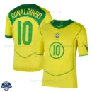 Retro Brazil RONALDINHO 10 Home Men Cheap Football Shirt 2004 - Overview