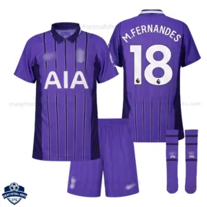 Tottenham Hotspur M.FERNANDES 18 Third Kids Cheap Football Kit 2026/27 - Overview