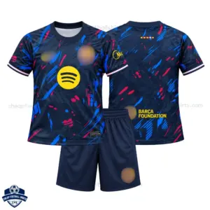 Barcelona Blue Special Edition Kids Cheap Football Kit 2026/27