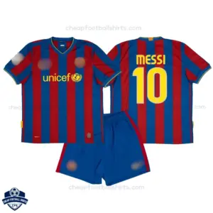 Barcelona MESSI 10 Home Kids Cheap Football Kit 2009/10