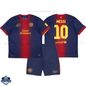 Barcelona MESSI 10 Home Kids Cheap Football Kit 2012/13