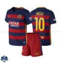 Barcelona MESSI 10 Home Kids Cheap Football Kit 2015/16