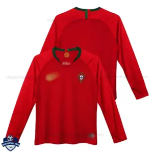 Portugal Home Men Football Shirt 2018 Long Sleeve