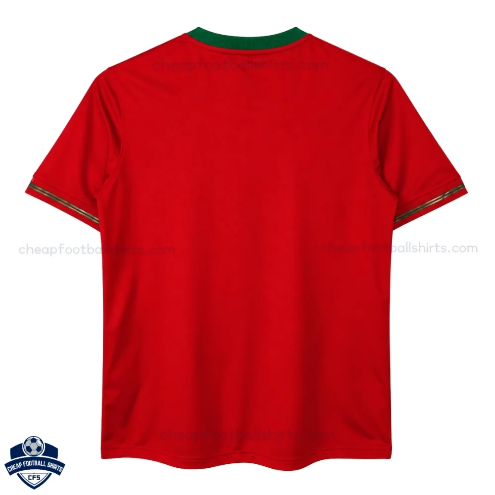 Portugal Home Men Football Shirt 2012 - Back view