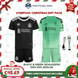 Liverpool 2025/26 Gift Pack - Goalkeeper Kids Cheap Football Kits 2025/26