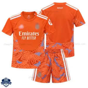 Real Madrid Orange Goalkeeper Kids Cheap Football Kit 2026/27 - Overview