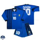 Retro Argentina MARADONA 10 Away Kids Cheap Football Kit 1994 Long Sleeve - Overview
