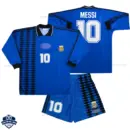 Retro Argentina MESSI 10 Away Kids Cheap Football Kit 1994 Long Sleeve - Overview