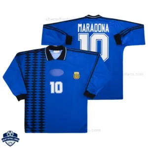 Retro Argentina MARADONA 10 Away Men Cheap Football Shirt 1994 Long Sleeve - Overview