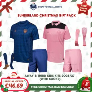 Sunderland AFC 2026/27 Gift Pack - Away and Third Kids Cheap Football Kits
