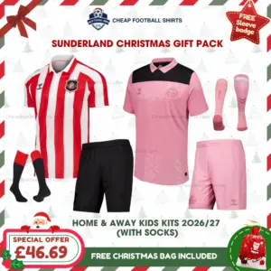 Sunderland AFC 2026/27 Gift Pack - Home and Away Kids Cheap Football Kits
