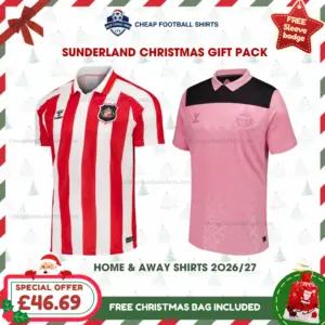 Sunderland AFC 2026/27 Gift Pack – Home and Away Men Cheap Football Shirts