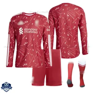 Liverpool Home Kids Cheap Football Kit 2026/27 Long Sleeve- Overview